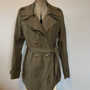 Army Green Dress Trench Express Size Medium